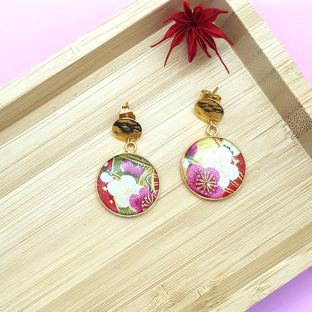 Boucles d'oreilles Uchiwa