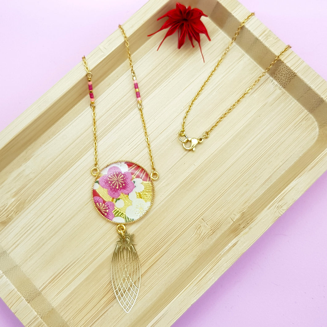 Collier feuillage Uchiwa