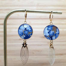 Charger l&#39;image dans la galerie, Boucles d&#39;oreilles feuillage Odawara
